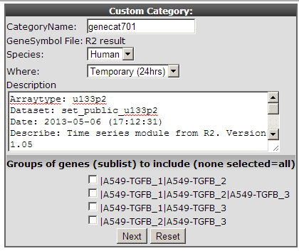 Figure    10: : Store a gene    category