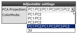 Figure    2: Adjusting PCA    settings